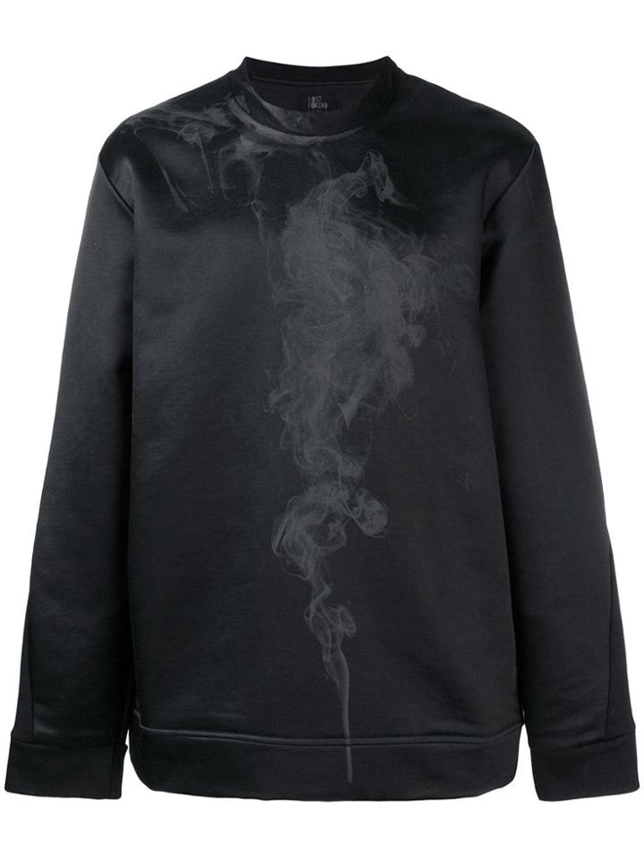 Lost & Found Ria Dunn Smoke Printed Sweatshirt - Black