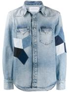 Calvin Klein Jeans Quilted Shirt Jacket - Blue
