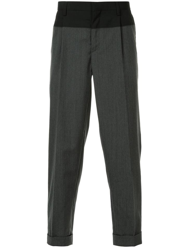 Kolor Contrast Detail Trousers - Grey