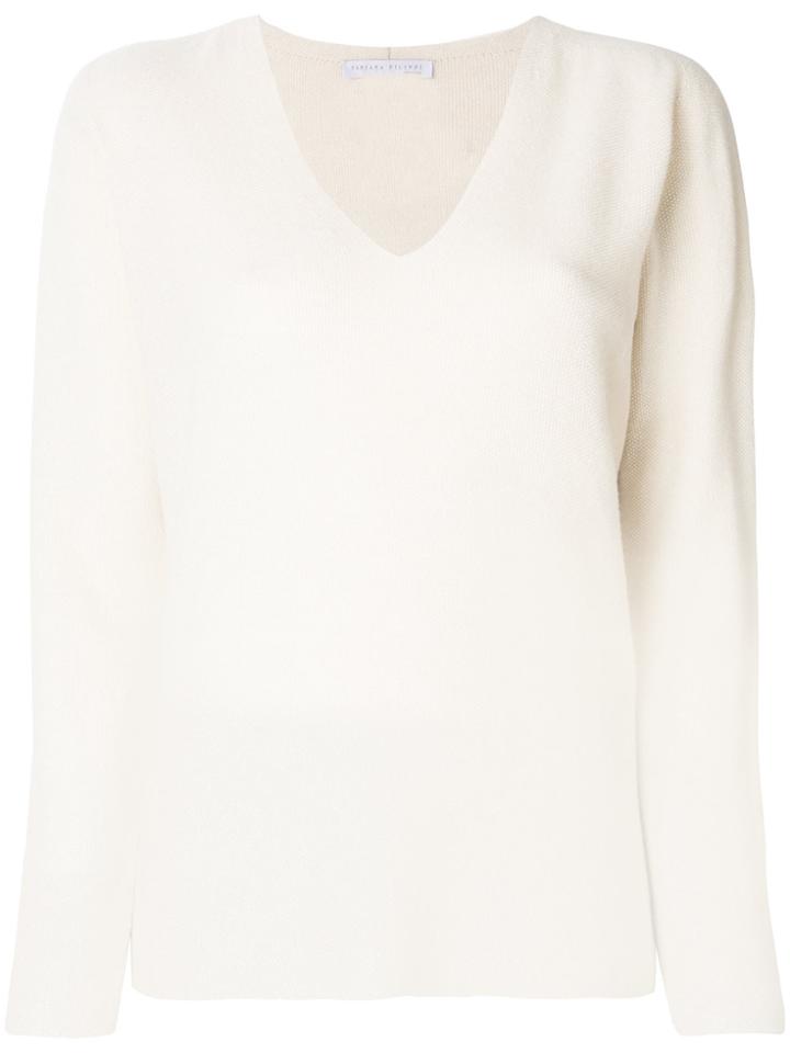 Fabiana Filippi V-neck Jumper - Nude & Neutrals