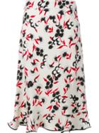 Marni Floral Print A-line Skirt, Women's, Size: 38, Nude/neutrals, Viscose