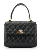 Chanel Pre-owned 1992's Turn-lock Handbag - Blue