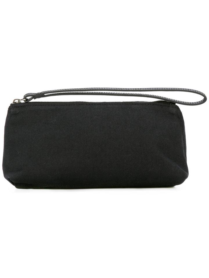 Ann Demeulemeester Wrist Strap Clutch, Women's, Black, Cotton