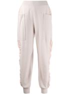 Stella Mccartney Knitted High-rise Track Pants - Pink