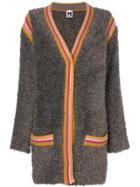 M Missoni Striped Trim Cardigan - Brown