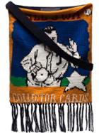 Jw Anderson Knitted Baseball Card Shoulder Bag - Yellow & Orange