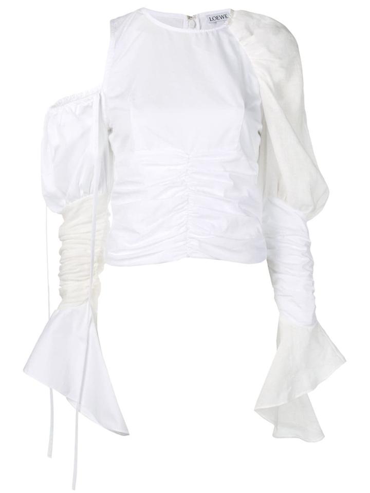 Loewe Asymmetric Gathered Top - White