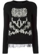 Ermanno Scervino Skull Motif Jumper - Black