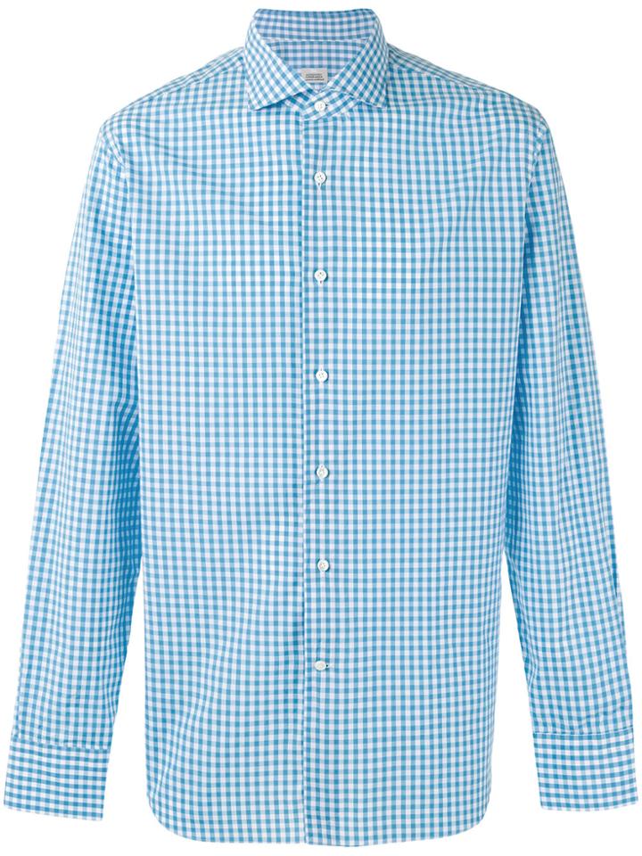 Alessandro Gherardi Gingham Check Shirt - Blue