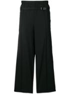 Maison Margiela Belted Straight Leg Trousers - Black