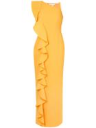 Rachel Gilbert Farah Ruffle Gown - Yellow
