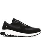 Neil Barrett Urban Runner Sneakers, Men's, Size: 44, Black, Leather/rubber