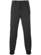 Neil Barrett Straight Trousers, Men's, Size: 50, Grey, Viscose/polyester/cotton/spandex/elastane