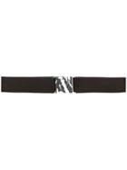 Nº21 Zebra Print Buckle Belt - Black