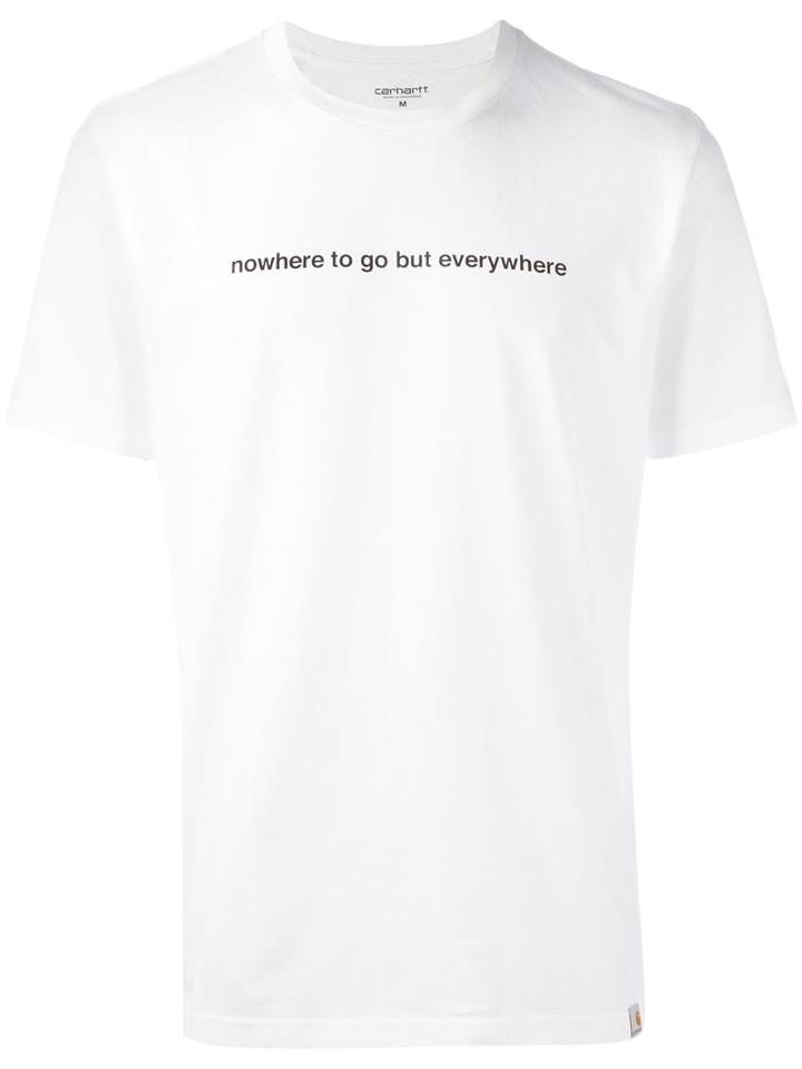Carhartt Nowhere To Go Print T-shirt, Men's, Size: Medium, White, Cotton
