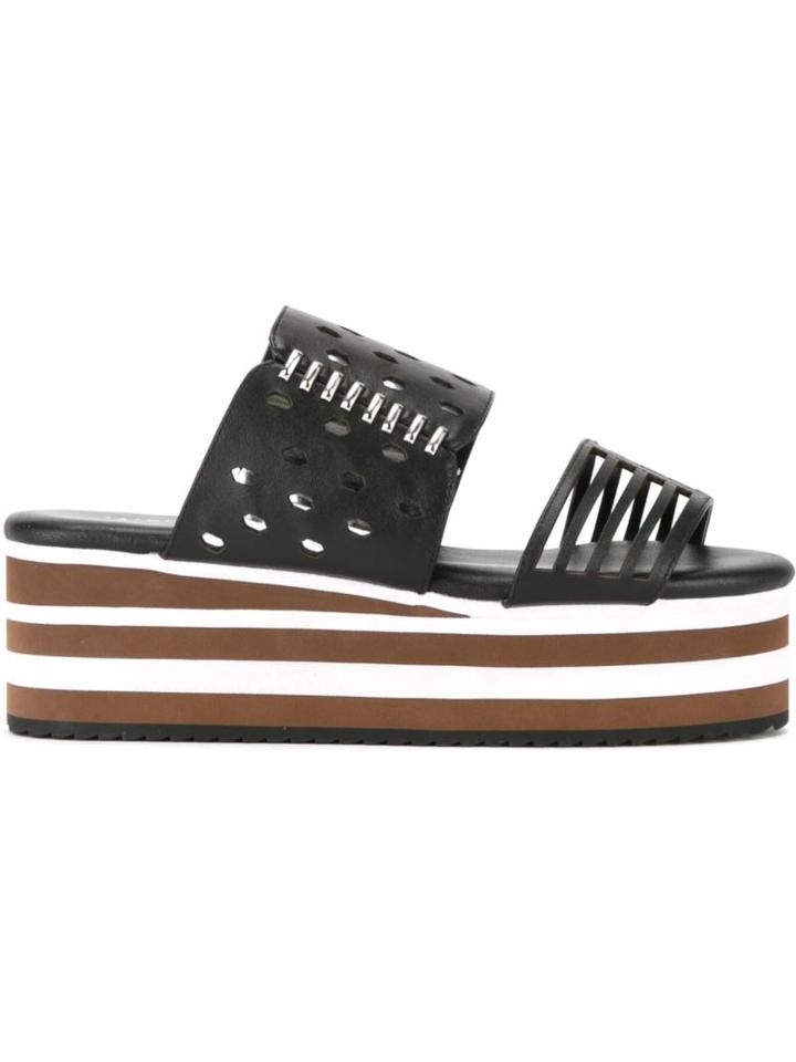 G.v.g.v. Perforated Open Toe Sandals