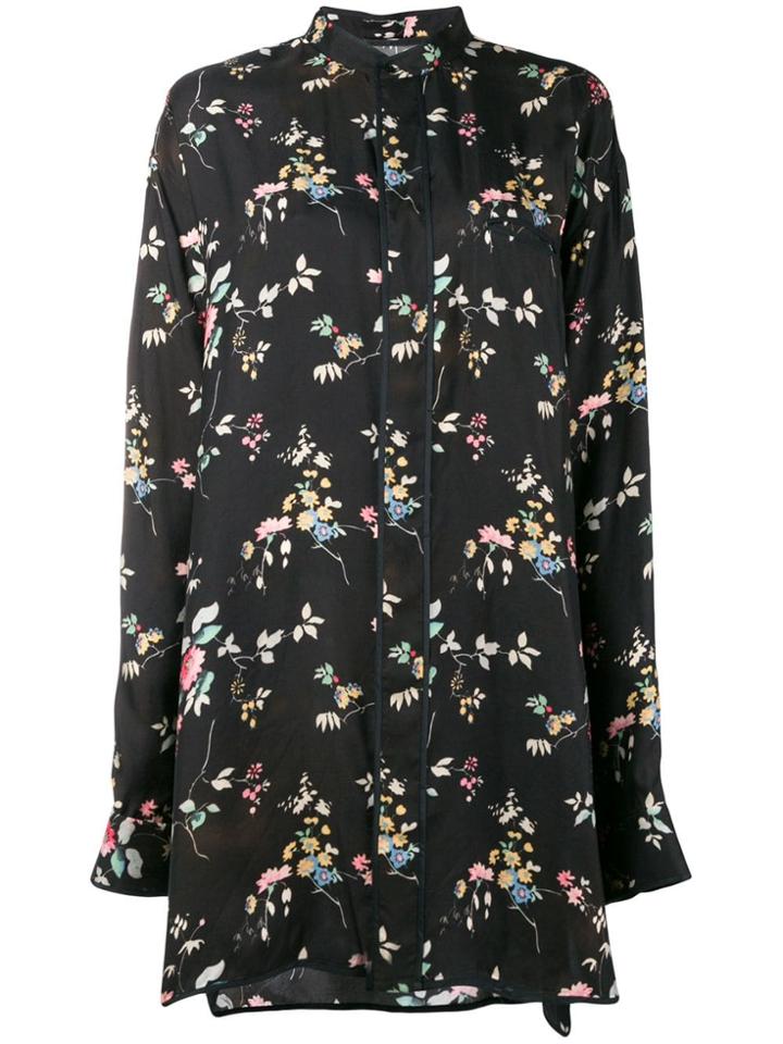 Haider Ackermann Floral Long-sleeve Shirt - Black
