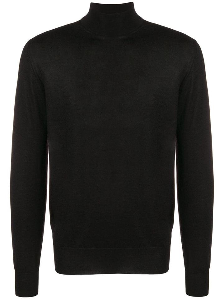 Cruciani Roll Neck Sweater - Black
