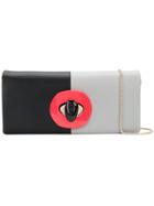 Giorgio Armani Colour Block Clutch - Black