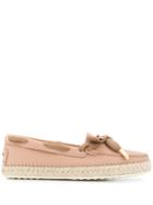 Tod's Bow Detail Loafers - Pink