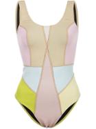 Cynthia Rowley Kalleigh Colour Block Swimsuit - Multicolour