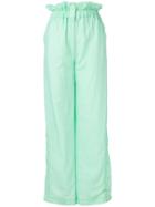 House Of Holland High-waist Flared Trousers - Green
