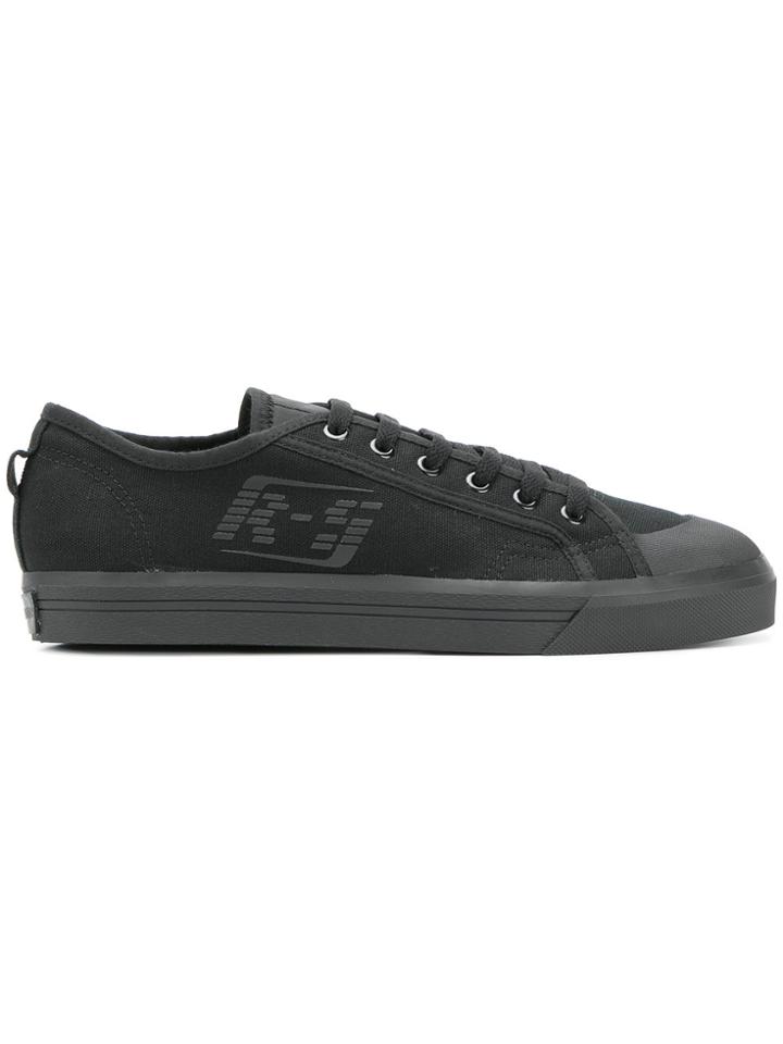 Raf Simons Flat Lace-up Sneakers - Black