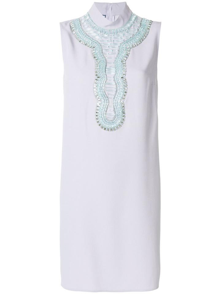 Prada Embellished Sleeveless Dress - Pink & Purple
