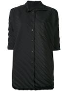 Issey Miyake Cauliflower - Pleated Shirt - Women - Polyester - One Size, Black, Polyester