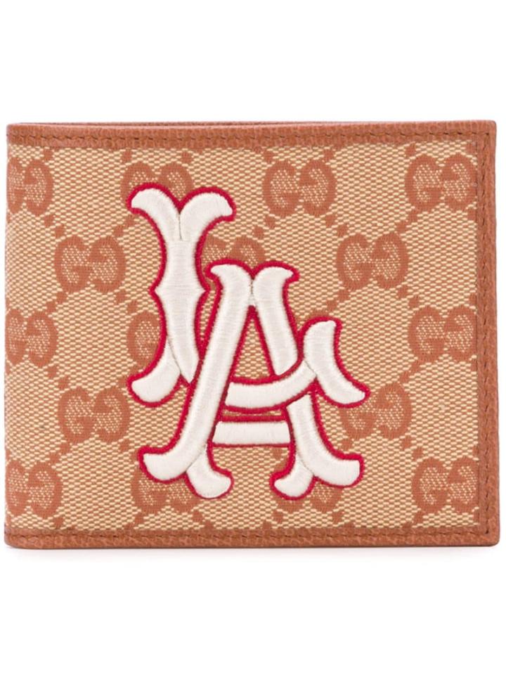 Gucci Wallet With La Angels&trade; Patch - Brown