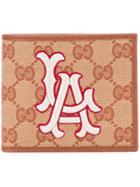 Gucci Wallet With La Angels&trade; Patch - Brown
