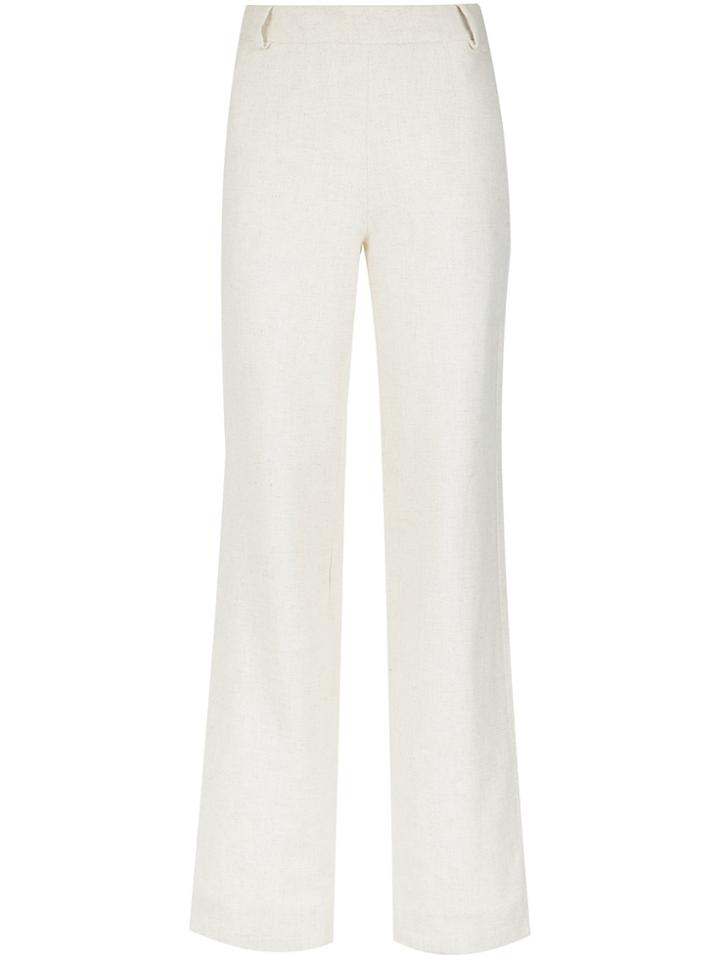 Isolda Straight Leg Trousers - White