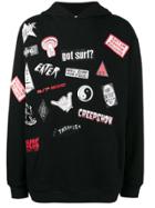 Ex Infinitas Surf Sticker Hoodie - Black