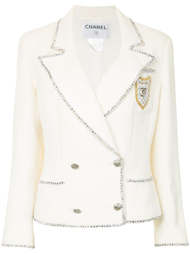 Chanel Pre-owned Double-breasted Jacket - White