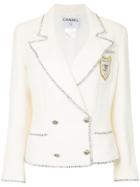 Chanel Pre-owned Double-breasted Jacket - White