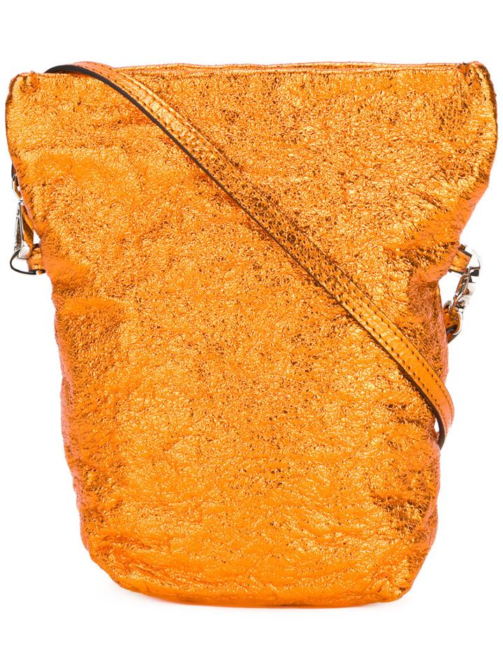 Zilla Bucket Crossbody Bag, Women's, Yellow/orange, Leather