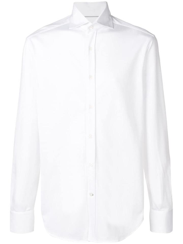 Brunello Cucinelli Spread Collar Shirt - White