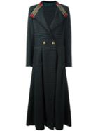 Etro Double Breasted Coat, Women's, Size: 42, Green, Silk/nylon/viscose/wool