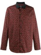 A.p.c. Leopard Print Shirt - Brown