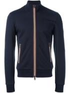 Moncler Zip Through Sweatshirt, Men's, Size: Large, Blue, Cotton