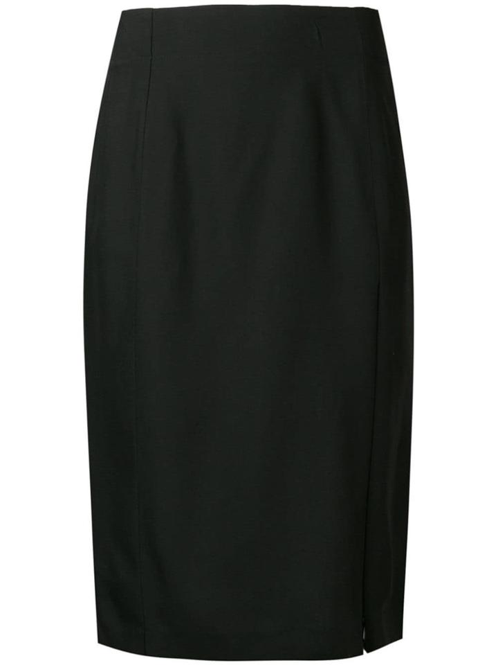 Patrizia Pepe Simple Pencil Skirt - Black