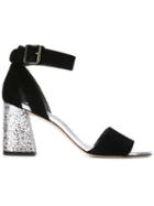 Stuart Weitzman Mostly Sandals, Women's, Size: 35, Black, Suede/leather/leather