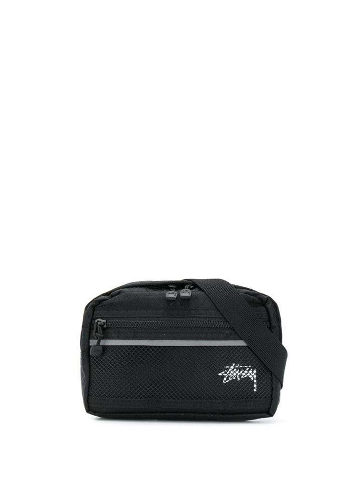 Stussy Diamond Ripstop Belt Bag - Black
