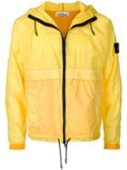 Stone Island Lightweight Hooded Jacket - Yellow
