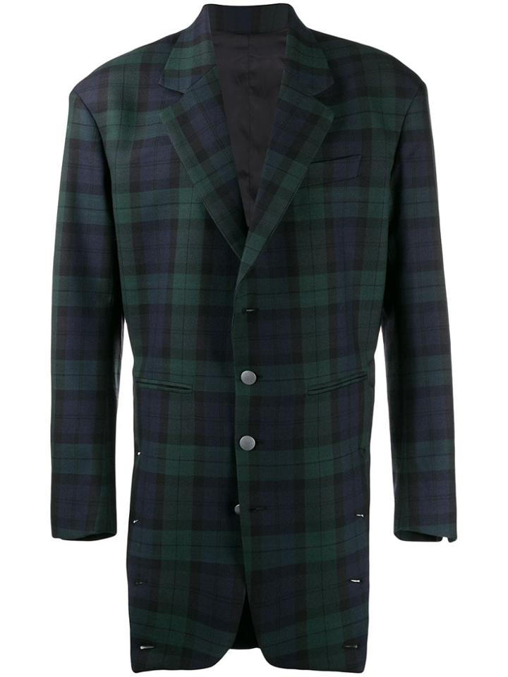 Diesel Red Tag Check Pattern Jacket - Green