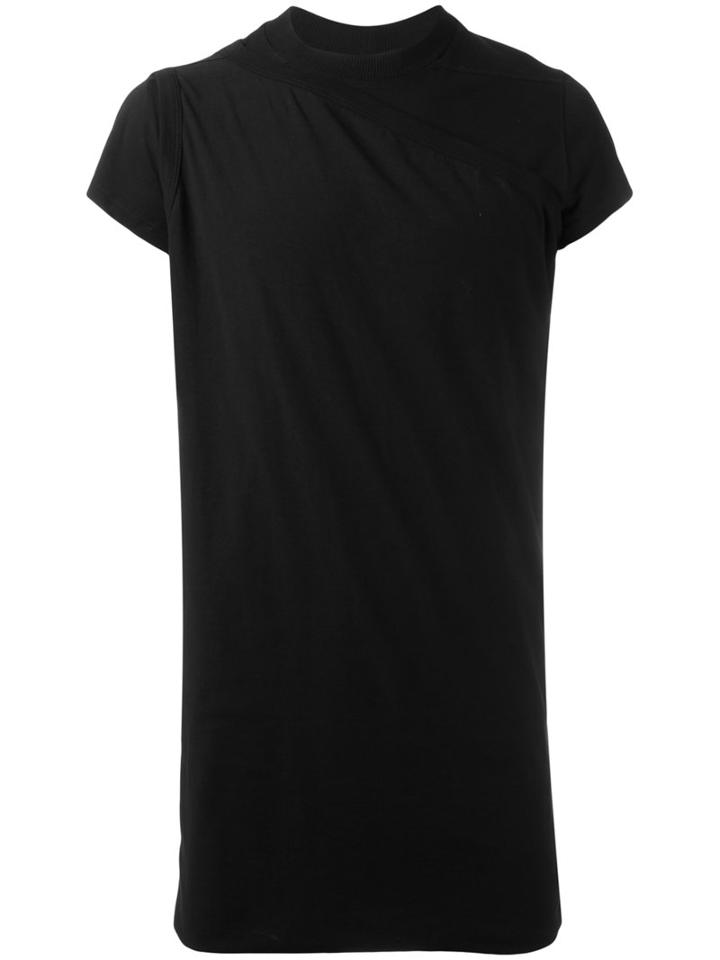 Rick Owens Drkshdw Long T-shirt, Men's, Size: Xxl, Black, Cotton