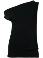Astraet - Asymmetric T-shirt - Women - Rayon - One Size, Black, Rayon