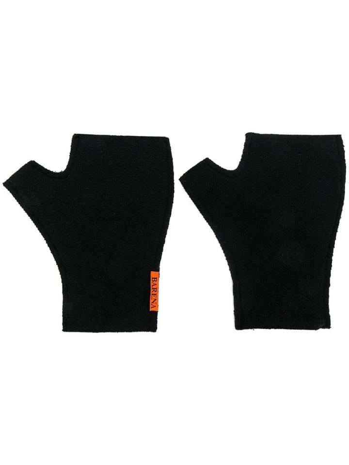 Barena Fingerless Gloves - Black