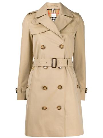 Burberry Mid-length Trench Coat - Neutrals