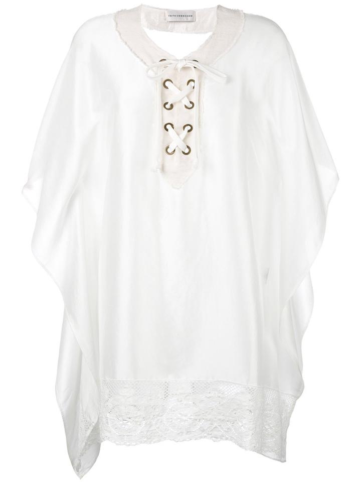 Faith Connexion - Shirt Dress - Women - Silk/cotton/polyamide - M, White, Silk/cotton/polyamide